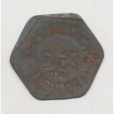 La Rochelle - 25 centimes 1917 - société du commerce - fer