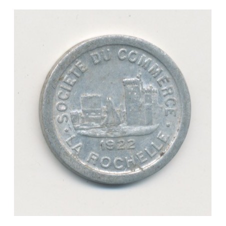 La Rochelle - 5 centimes 1922 - chambre de commerce - alu