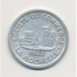 La Rochelle - 10 centimes 1922 - chambre de commerce - alu