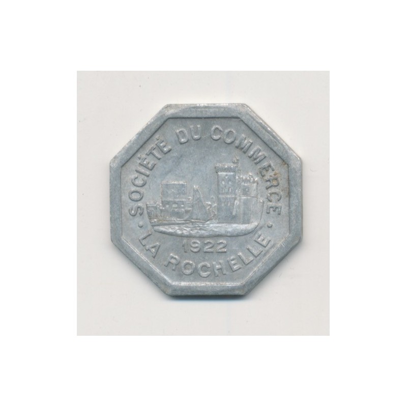 La Rochelle - 25 centimes 1922 - chambre de commerce - alu