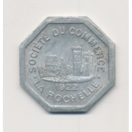 La Rochelle - 25 centimes 1922 - chambre de commerce - alu