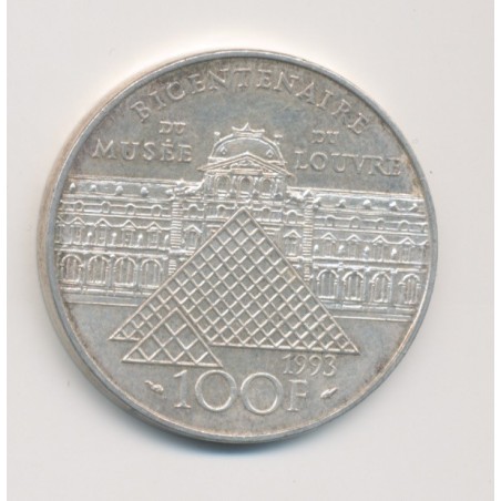 100 Francs La liberté guidant le peuple - 1993 - argent