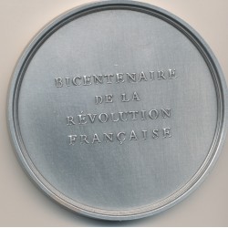 Médaille - Fête de la fédération - 14 juillet 1790 - Bicentenaire de la révolution Française 2