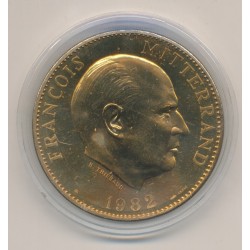 Médaille - François mitterand - 1982 - bronze