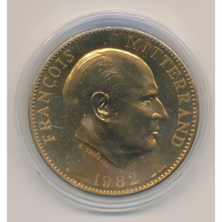 Médaille - François mitterand - 1982 - bronze