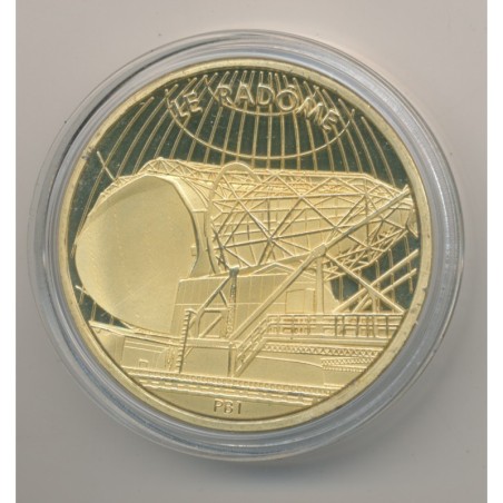 Médaille - 1ère liaison télévisée par satellite - 1962 - le radome - bronze