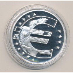 Médaille - Italie - 1 janvier 2002 - 1ère émission de l'euro 2