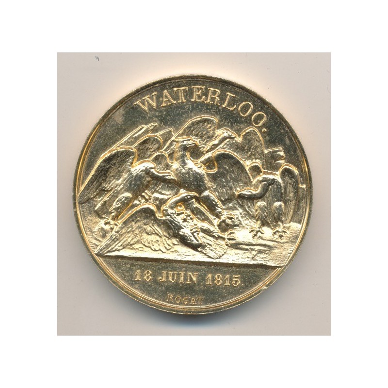 Médaille - Waterloo - 18 juin 1815 - refrappe - Collection Napoléon Empereur - bronze