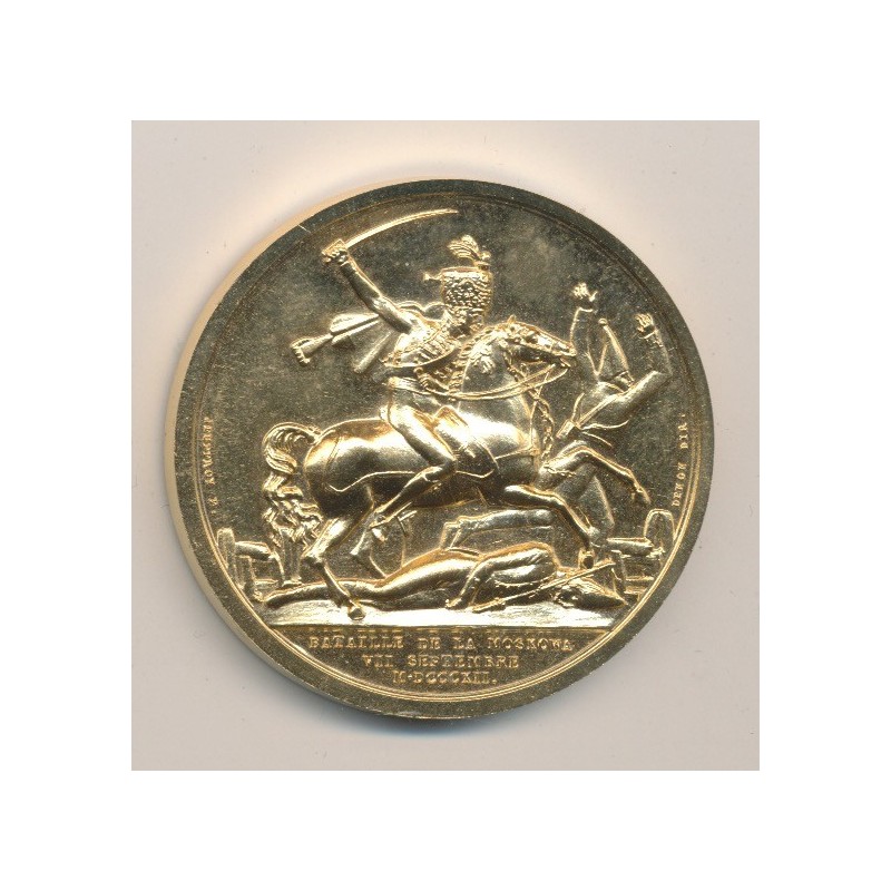 Médaille - Bataille de la Moskowa - 7 septembre 1812 - refrappe - Collection Napoléon Empereur - bronze