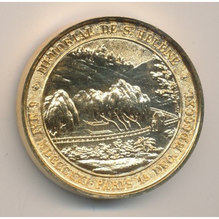 Médaille - Mémorial de St Hélène - 1821 - Collection Napoléon Empereur - bronze