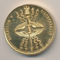 Médaille - Bataille d'Austerlitz - 1805 - refrappe - Collection Napoléon Empereur - bronze