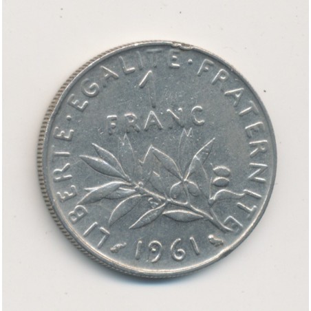 1 Franc Semeuse - 1961 - nickel