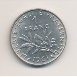 1 Franc Semeuse - 1961 - nickel