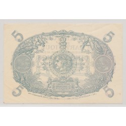 Billet - 5 Francs Cabasson Type 1901 violet - Martinique 2