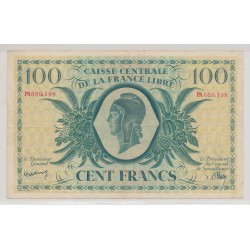Billet - 100 Francs - Reunion - Caisse centrale de la France libre