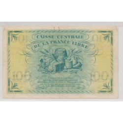Billet - 100 Francs - Reunion - Caisse centrale de la France libre 2