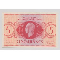 Billet - 5 Francs - ND 1944 - Caisse centrale de la France d'outremer - SUP+