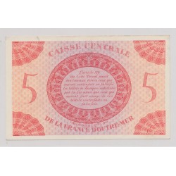 Billet - 5 Francs - ND 1944 - Caisse centrale de la France d'outremer - SUP+ 2