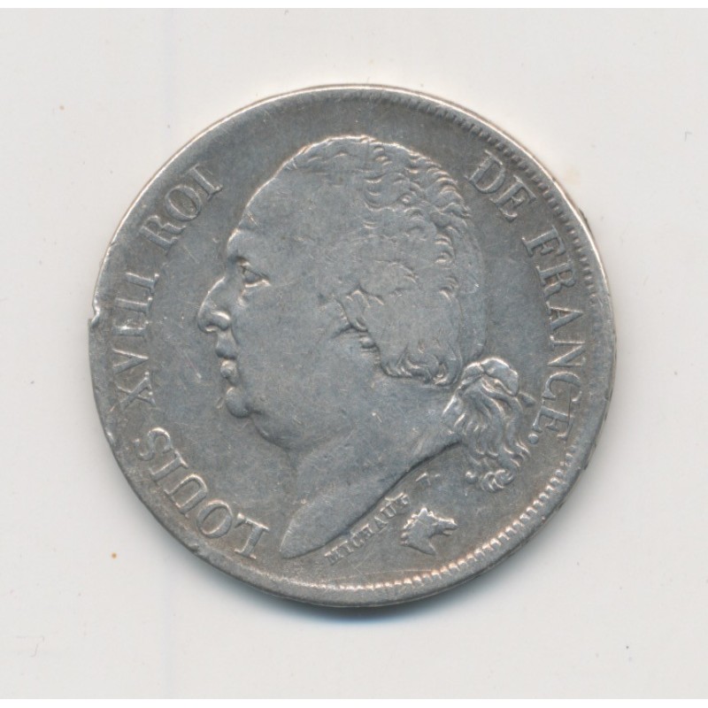 Louis XVIII - 2 Francs - 1818 H La Rochelle