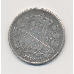 Louis XVIII - 2 Francs - 1818 H La Rochelle 2