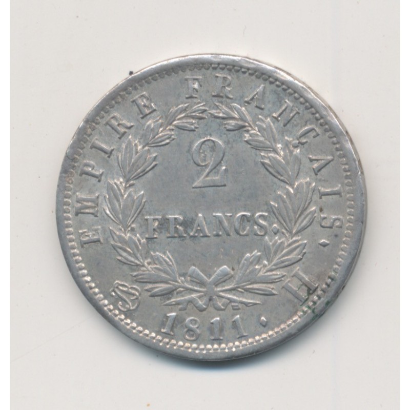 Napoléon empereur - 2 Francs - 1811 H La Rochelle