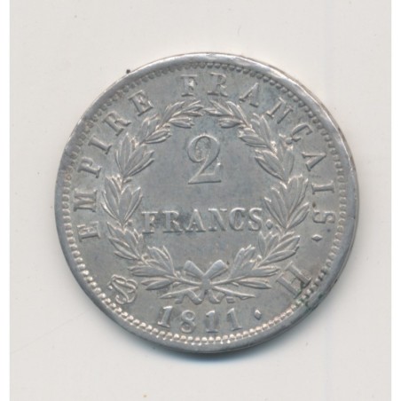 Napoléon empereur - 2 Francs - 1811 H La Rochelle