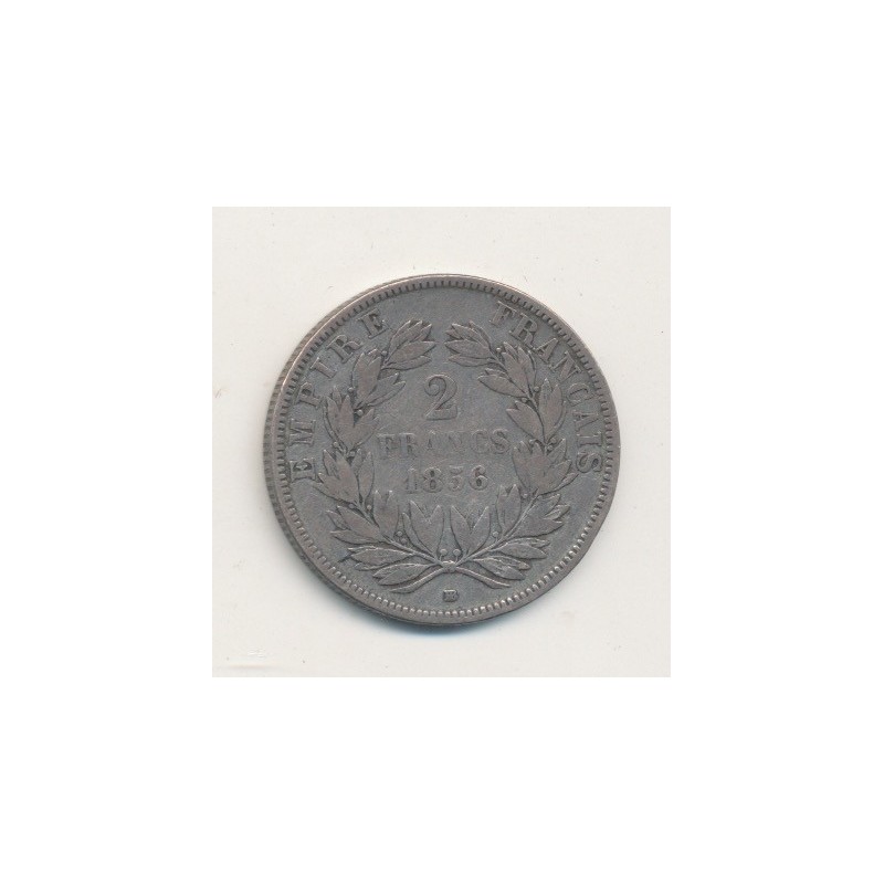 Napoléon III - Tête nue - 2 Francs - 1856 BB Strasbourg