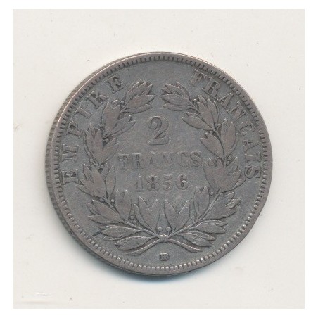 Napoléon III - Tête nue - 2 Francs - 1856 BB Strasbourg