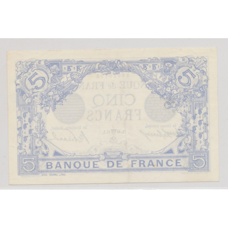 5 Francs Bleu - 18.04.1914
