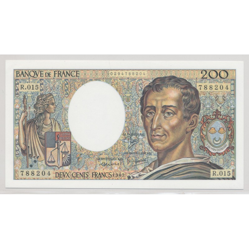 200 Francs Montesquieu - 1983 - R.015 - NEUF