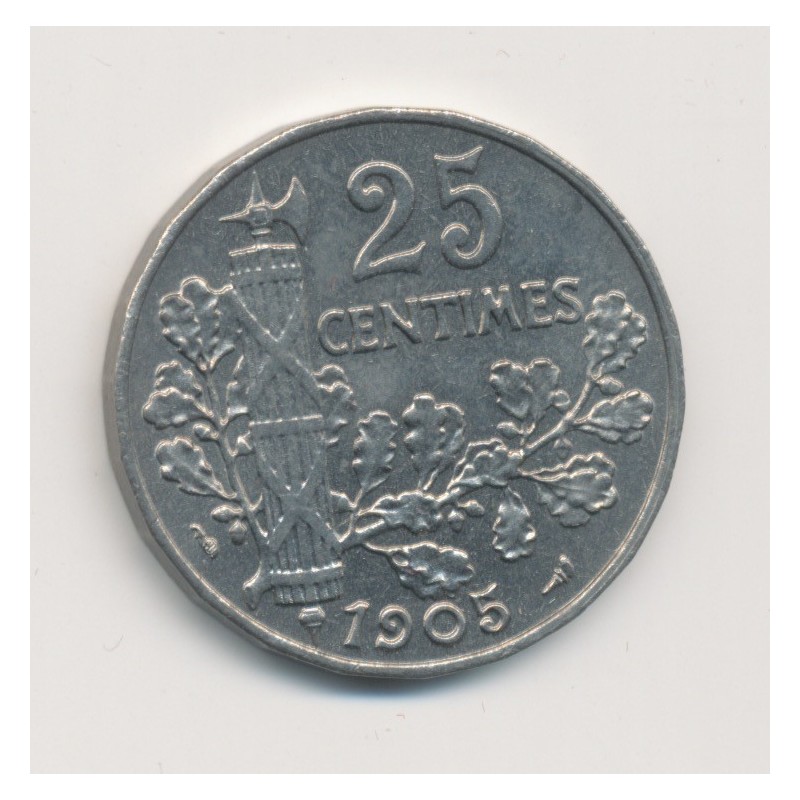 Patey - 25 centimes - 1905 - 2e type