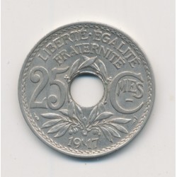 25 centimes Lindauer - 1917 souligné