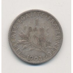 1 Franc Semeuse - 1903 - argent