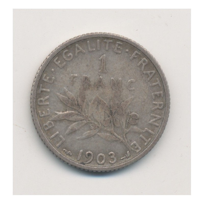 1 Franc Semeuse - 1903 - argent