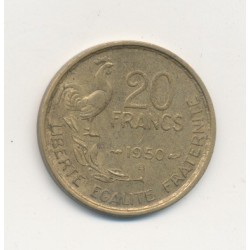 20 Francs Georges Guiraud - 1950 B - 4 plumes