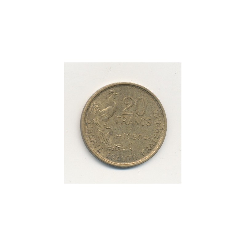 20 Francs Georges Guiraud - 1950 B - 4 plumes