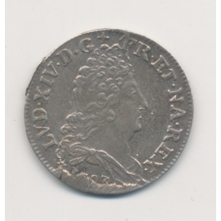 Louis XIV - 10 Sols aux 4 couronnes - 1703 BB Strasbourg