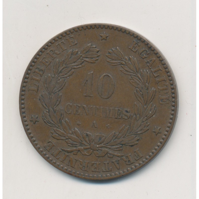 10 centimes Ceres - 1875 A Paris