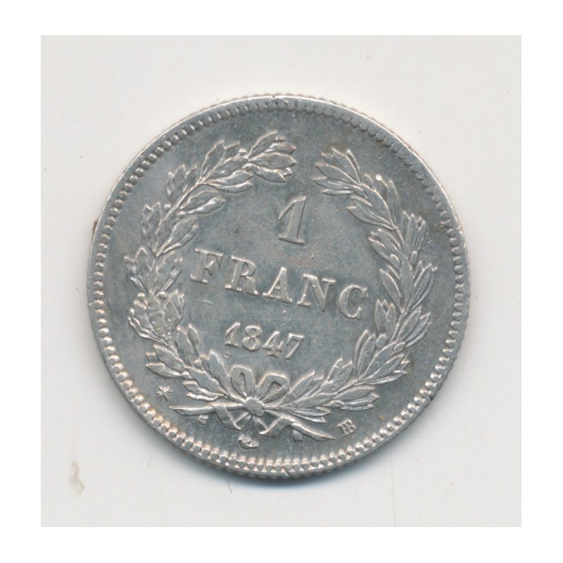 Louis Philippe I - 1 Franc - 1847 BB Strasbourg