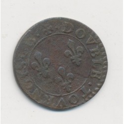 Louis XIII - Double tournois - 1615 X Amiens 2
