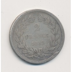 Louis philippe I - 2 Francs - 1832 D Lyon - avec gravure pipe 2