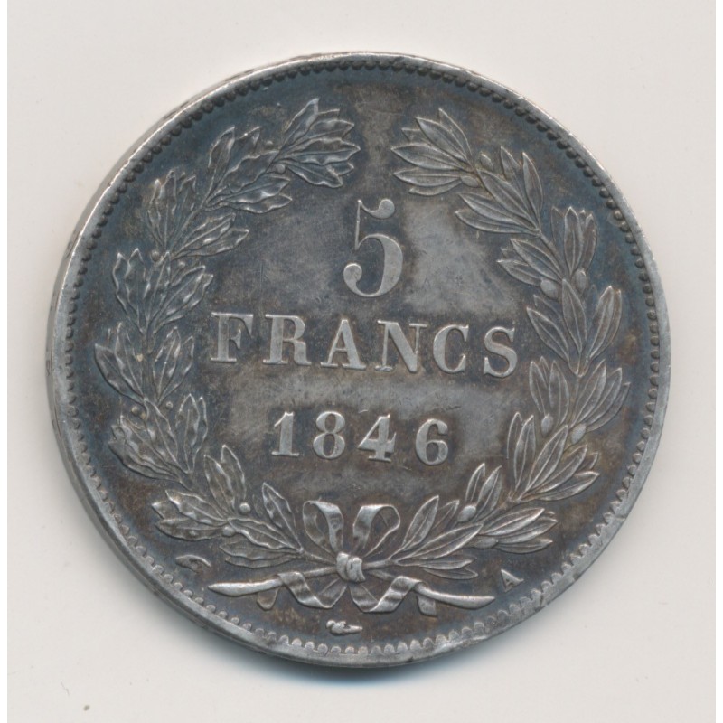 5 Francs Louis philippe I - 1846 A Paris - SUP