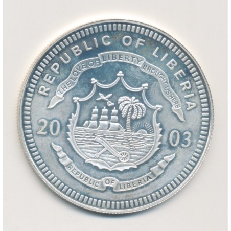 Libéria - 20 Dollars 2003 -  - argent BE