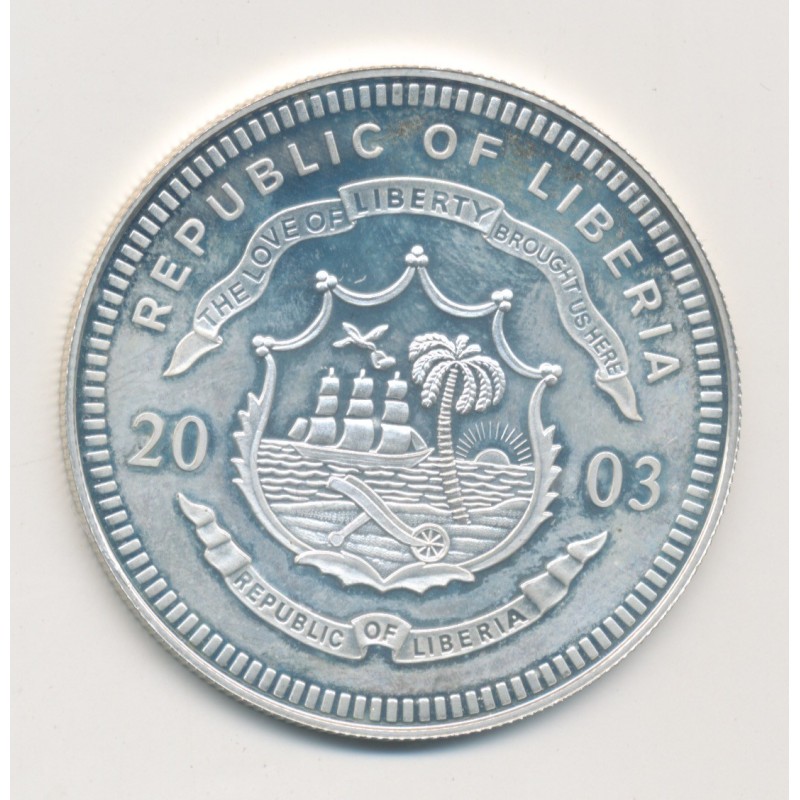 Libéria - 20 Dollars 2003 -  - argent BE