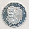 Libéria - 20 Dollars 2003 - Johann Wolfgang Von Goethe - argent BE