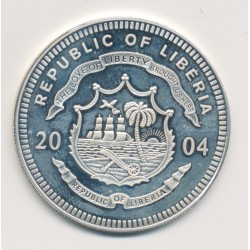 Libéria - 20 Dollars 2004 - Denmark/Storebaeltbridge - argent BE 2