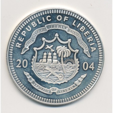 Libéria - 20 Dollars 2004 - - argent BE
