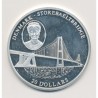Libéria - 20 Dollars 2004 - Denmark/Storebaeltbridge - argent BE