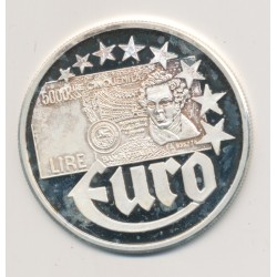 10 Euro Europa - 1997 - Italie - Billet 5000 Lire - argent