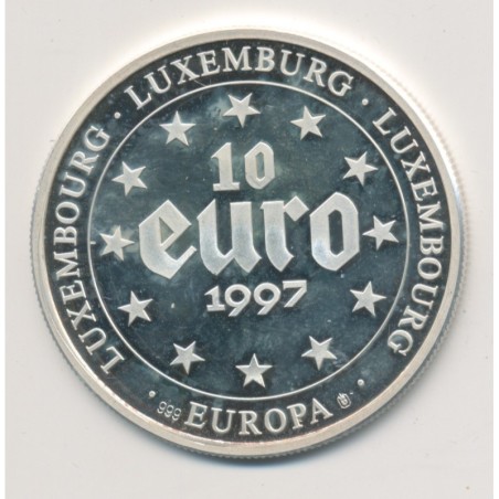 10 Euro Europa - 1997 - Luxembourg - billet 100 francs - argent